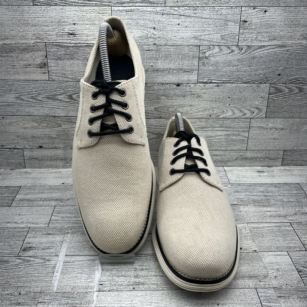 Cole Haan Grand OS Beige Knit Oxford Shoes C27447 Men Size 8M